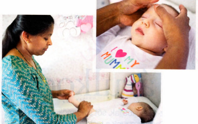 Nők lapjából: Fejlődést serkentő indiai babamasszázs