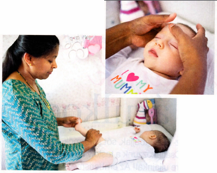 Nők lapjából: Fejlődést serkentő indiai babamasszázs
